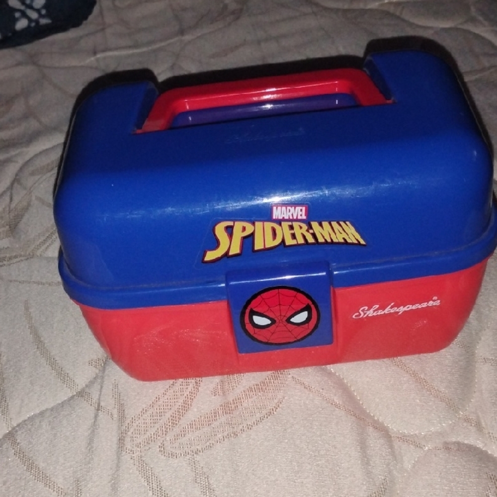 Marvel Spider-Man Themed Red and Blue Tackle Box